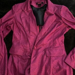 Rock & Roll Cowgirl Pink Glitter Blazer